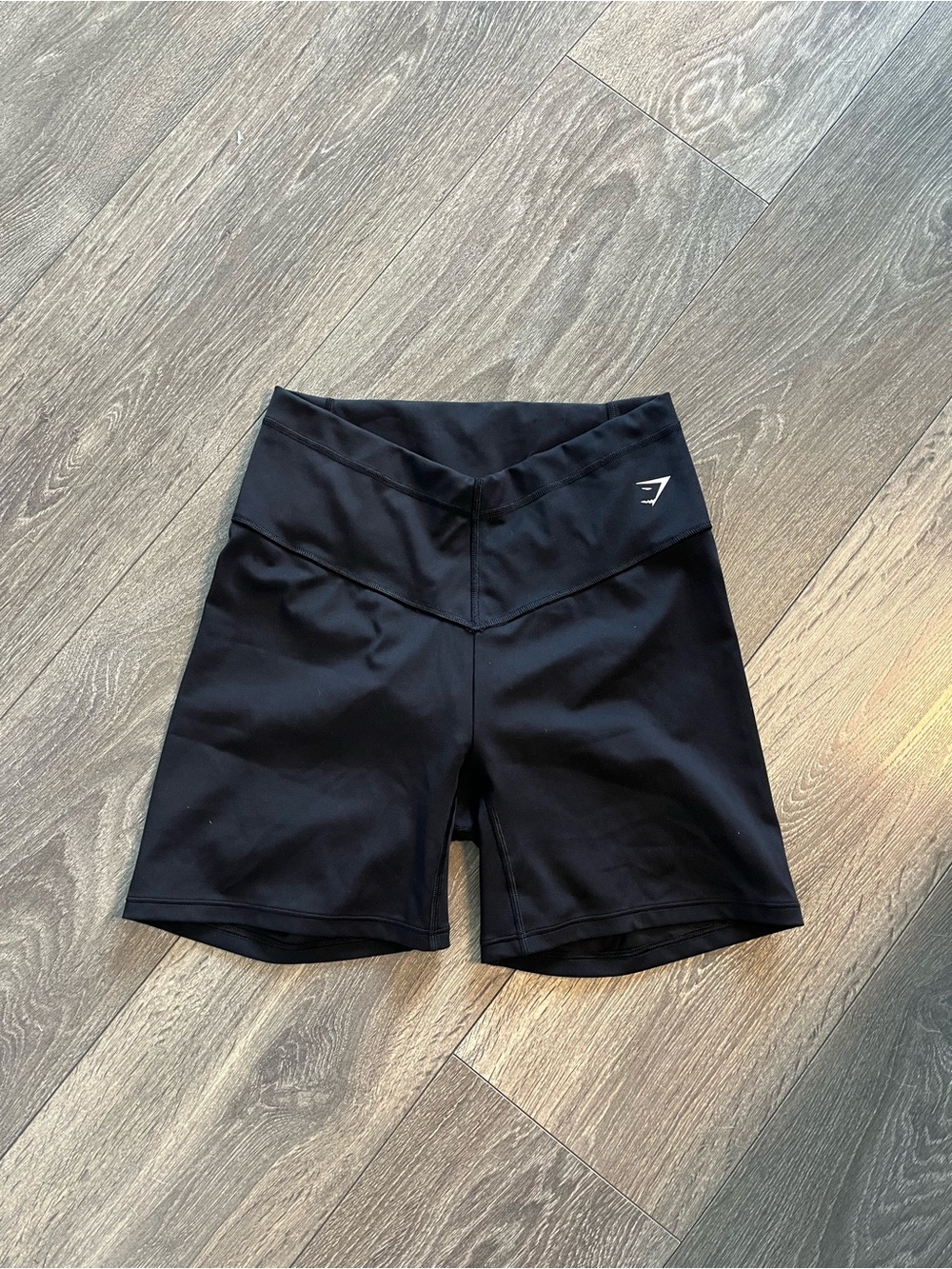 Gymshark Black High-Rise V-Waist Training Shorts